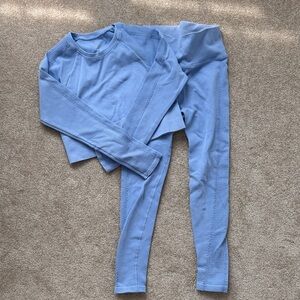 Aerie Blue Leggings and Top Set